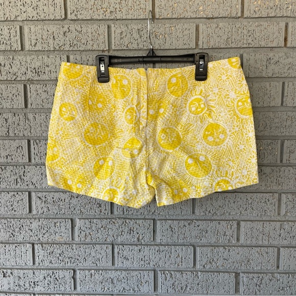 Lilly Pulitzer Liza Shorts Kissed By The Sun Yellow White Size 6 - Picture 6 of 8